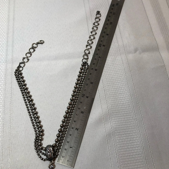 Silpada Three Strand Cascading Pendant Necklace Sterling Silver - Picture 8 of 8